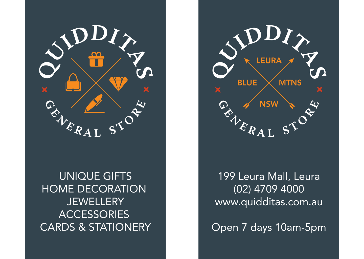 Quidditas General Store facade signs