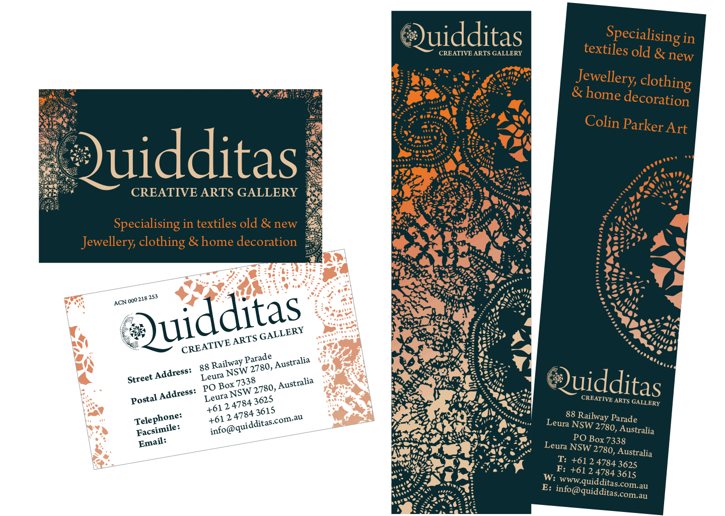 Quidditas Creative Arts Gallery stationery